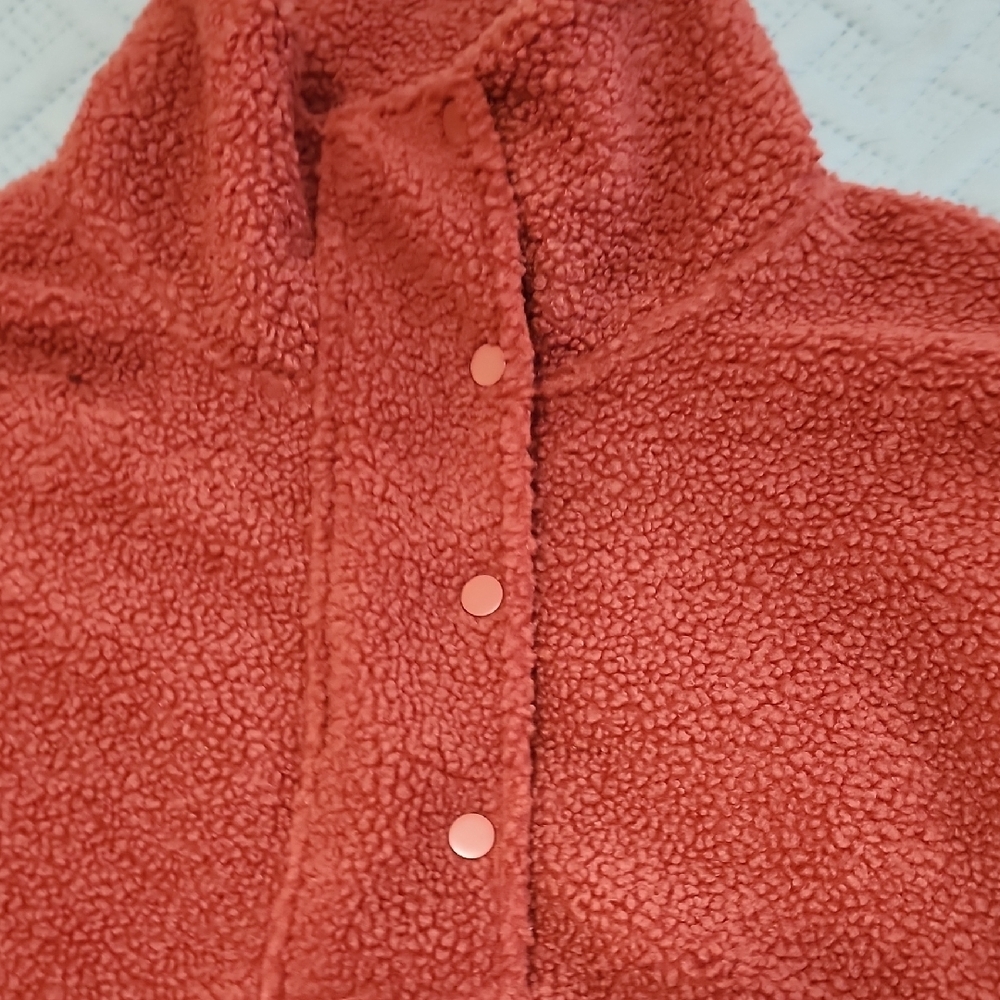 Warm Rust Fleece Pullover - Picture 6 of 9